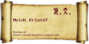 Moldt Kristóf névjegykártya